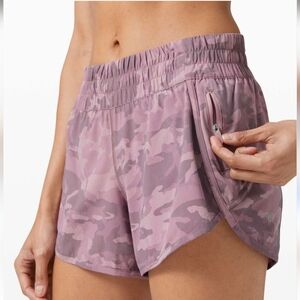 Lululemon Tracker Short V *4" - Incognito Camo Pink Purple - Training Size 8
